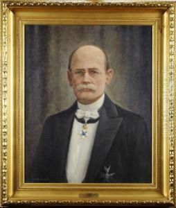 Portrattav August Wijkander by Alexander Langlet