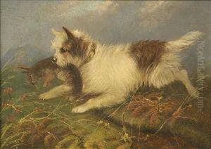 Terrier With Arabbit