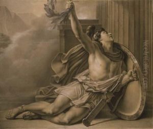 Philippides Annoncant La Victoire De Marathon by Jerome Martin Langlois