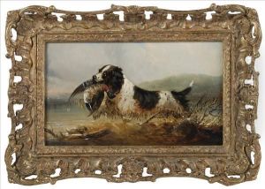 A Spaniel With Retrieved Mallard by Mark W. Langlois