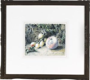 Holly And Fruit On A Mossy Bank