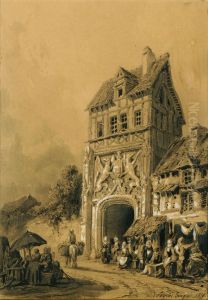 Aux Portes De La Ville by Polycles Langlois