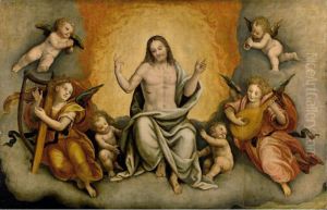 The Triumph Of Christ With Angels And Cherubs