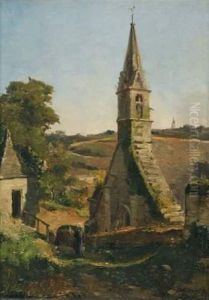 Paysanne Devant La Chapelle