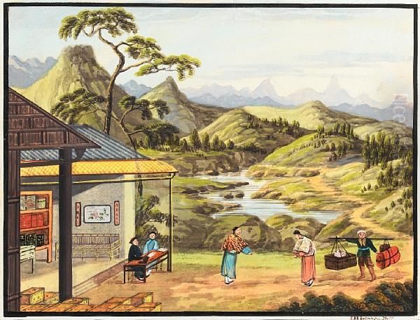 Tea Production, A Set Of Six - view 1