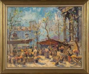 Marche Aux Fleurs A La Madeleine