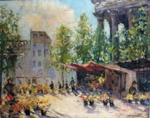 Le Marche Aux Fleurs A La Madeleine