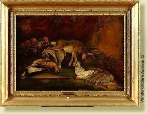 Nature Morte Au Trophee De Chasse Et Aux Fruits by Hieronymus Lapis