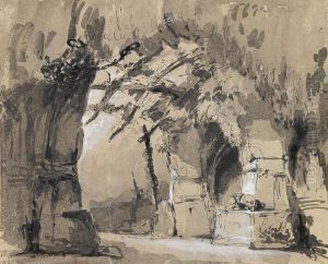 Architektur-capriccio by Louis Auguste Lapito