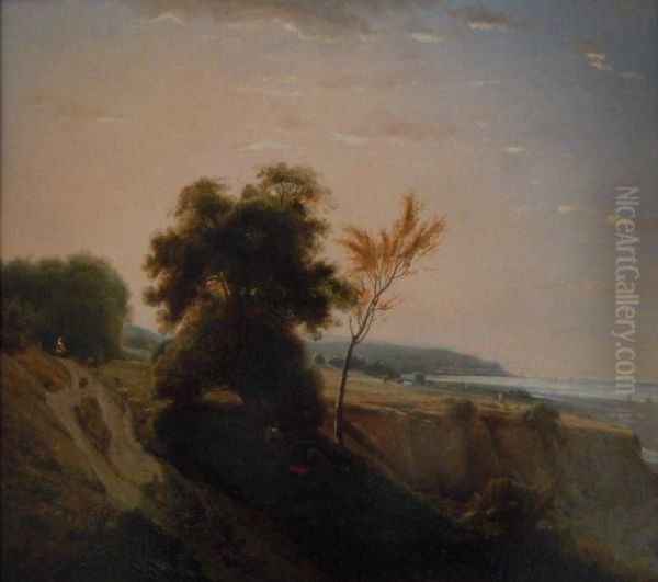 "falaise A Honfleur" - view 1