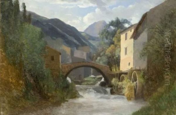 Torrent Traversant Un Village De Montagne - view 1