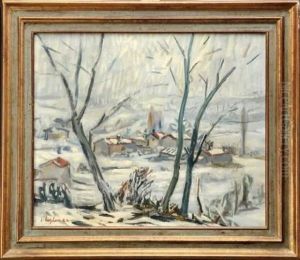 Paysage Enneige by Jacques Laplace