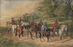 A Scene From Ivanhoe by George Henry Laporte