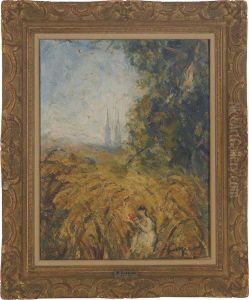 L'eglise Dans Les Bles by Pierre Laprade