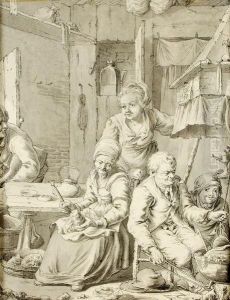 Famille Dans Un Interieur by Willem Joseph Laquy
