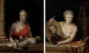 An Allegory Of Painting by Willem Joseph Laquy