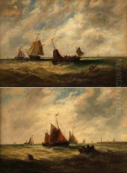 Boats Off Scarborough - view 1