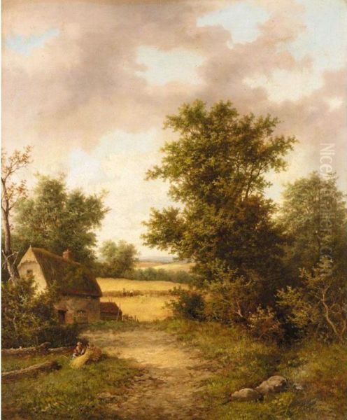 Stream Near Elham, Kent; Field Near Sevenoaks, Kent - view 1
