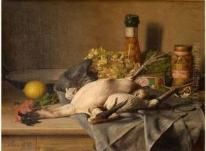 Nature Morte Au Coq by Jules Larcher