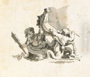 Tva Trintoner Och En Sjohast by Pierre-Hubert Larcheveque