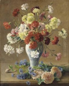 Still Life With Carnations In A Vase Still Life With Carnations In A Vase