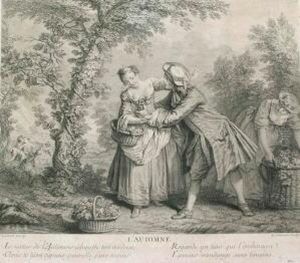 Le Printems; L````ete; L````automne; L````hyver by Nicolas Larmessin Iv