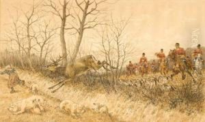 Chasse A Courre Du Cerf by Georges Larocque