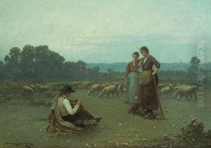 Tending The Flock by Jean Laronze