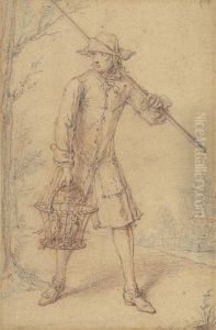 A Bird Snarer by Marcellus, Laroon Jr.