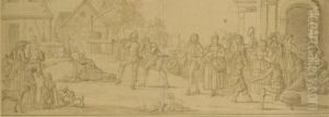 Une Fete De Village A L'occasion D'un Mariage by Marcellus, Laroon Jr.