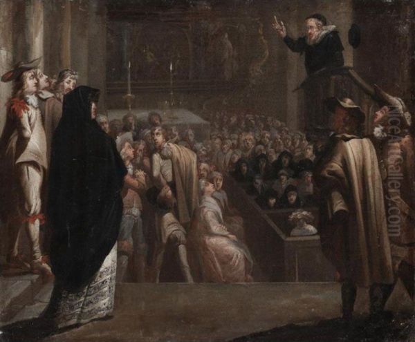 John Knox Delivering A Sermon - view 1