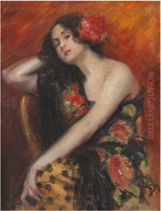 Gitana by Andres Larraga Y Montaner