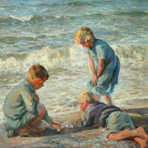 Playing Children On Thebeach