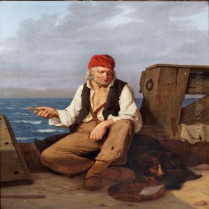 "en Fisker" by Peter Julius Larsen