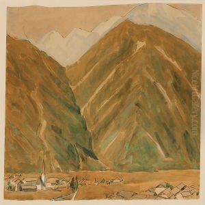 Bjerge, Umhausen by Niels Larsen Stevns