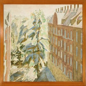 View From The Artist's Appartment At Ndr. Fasanvej by Niels Larsen Stevns