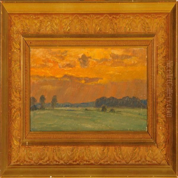 Summer Landscape At Sunset - view 1
