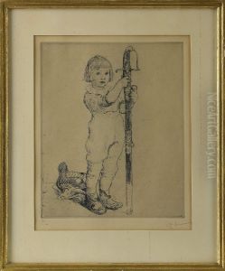 Pojke Med Svard by Carl Larsson