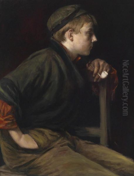 The Young Pipe Smoker - view 1