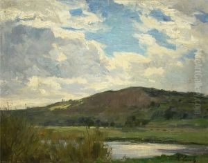 Talsohle Mit Flusslauf by Hermann Lasch