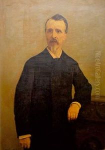 Portrait D'eugene Rebuffic by Gustave Francois Lasellaz