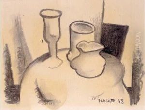 Nature Morte Au Verre De Liqueur by Jean Lasne