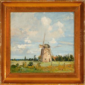 Landscape With A Mill by Aksel Martin Lassen