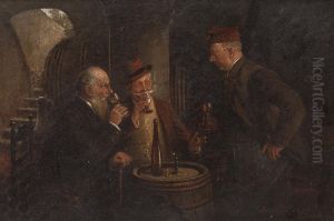 Die Weinprobe by Hans August Lassen