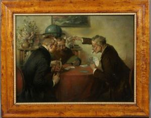 The Card Players by Hans August Lassen