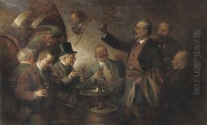 Wine Tasting by Hans August Lassen