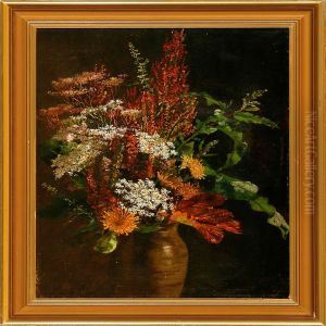 Bouquet Of Flowers In A Vase On A Table