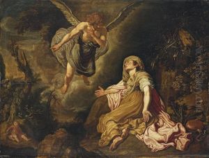Hagar And The Angel by Pieter Lastman