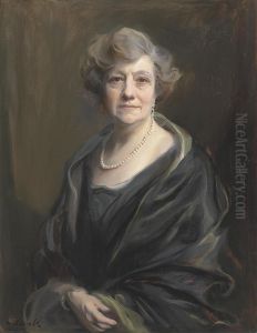 Portrait Of Jean Garmany Brandt by Philip Alexius De Laszlo
