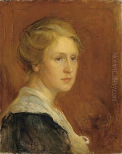 Portrait Of Miss Constance Ellen Guinness by Philip Alexius De Laszlo